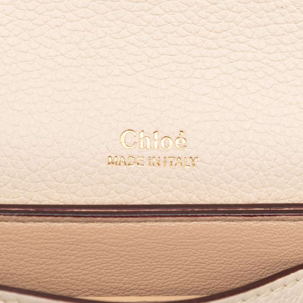 Chloé Small Tricolor Leather Clare Crossbody Beige Leather Very good - Box View