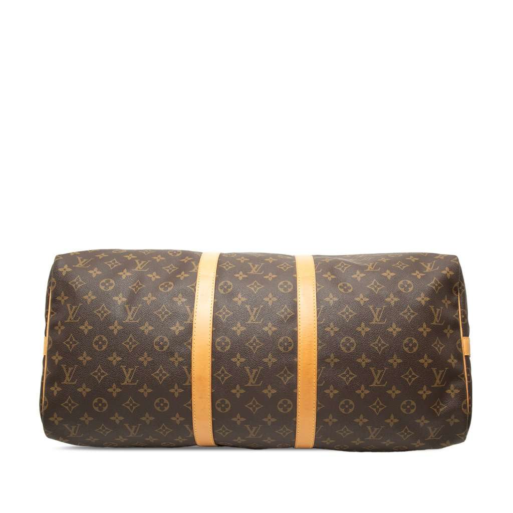 Louis Vuitton Monogram Keepall Bandouliere 55 Brown Good condition - Inside View