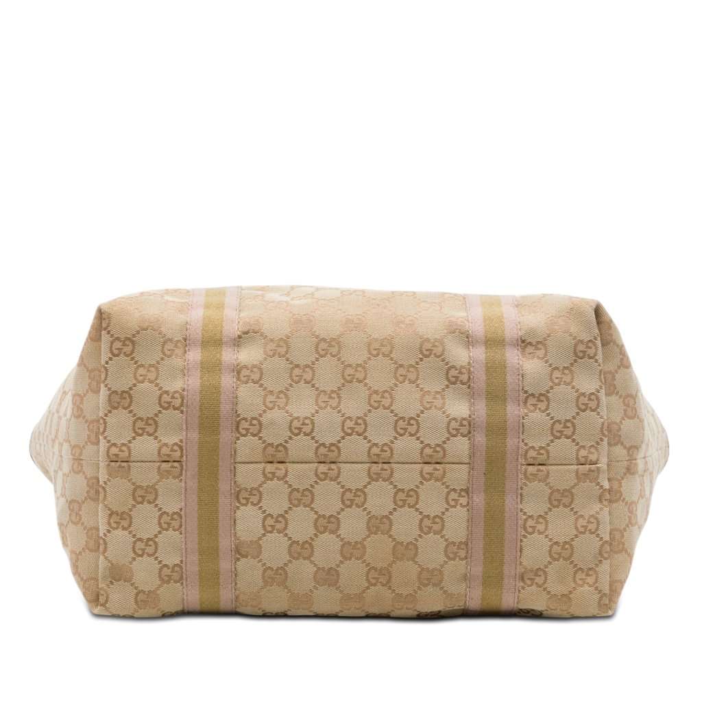 Gucci Large GG Canvas Jolicoeur Tote Beige Very good - Inside View