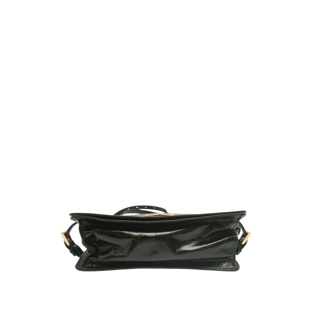 Prada Crinkled Calfskin Crossbody Black Leather Very good condition - Inside View