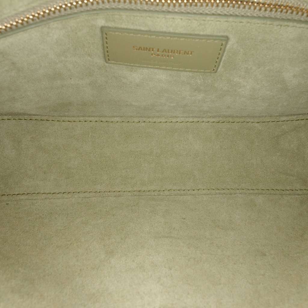 Saint Laurent Smooth Calfskin Le 5 a 7 Green Leather Very good condition - Model View