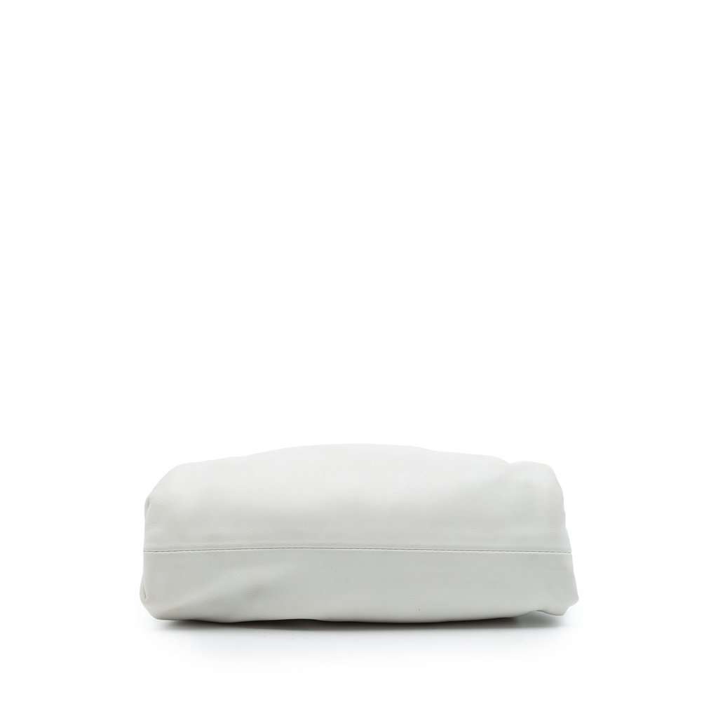 Bottega Veneta Lambskin The Mini Pouch Crossbody White Leather Very good - Inside View