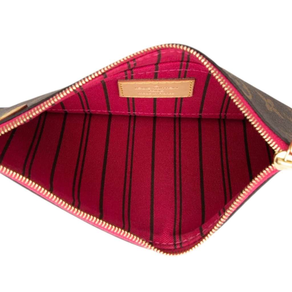 Louis Vuitton Monogram Neverfull PM Pouch Brown Very good condition - Model View