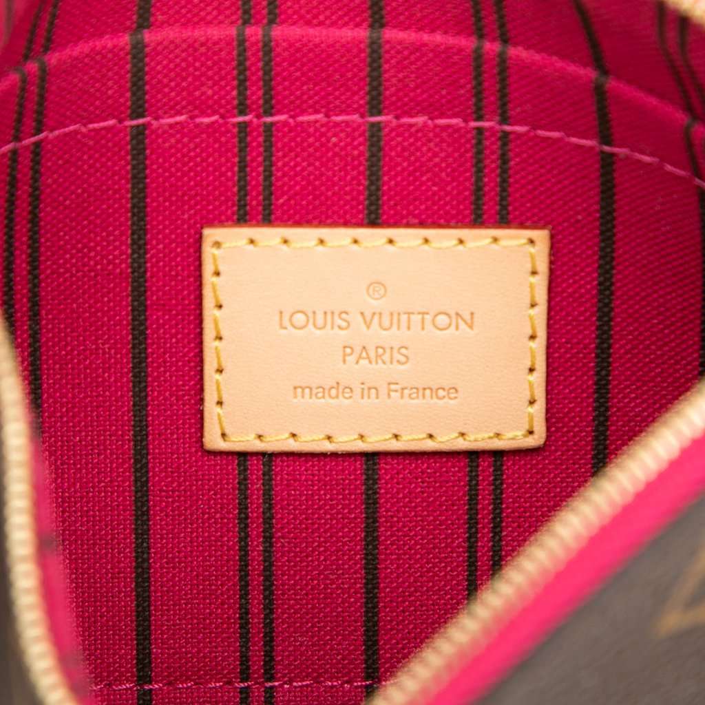 Louis Vuitton Monogram Neverfull PM Pouch Brown Very good condition - Box View