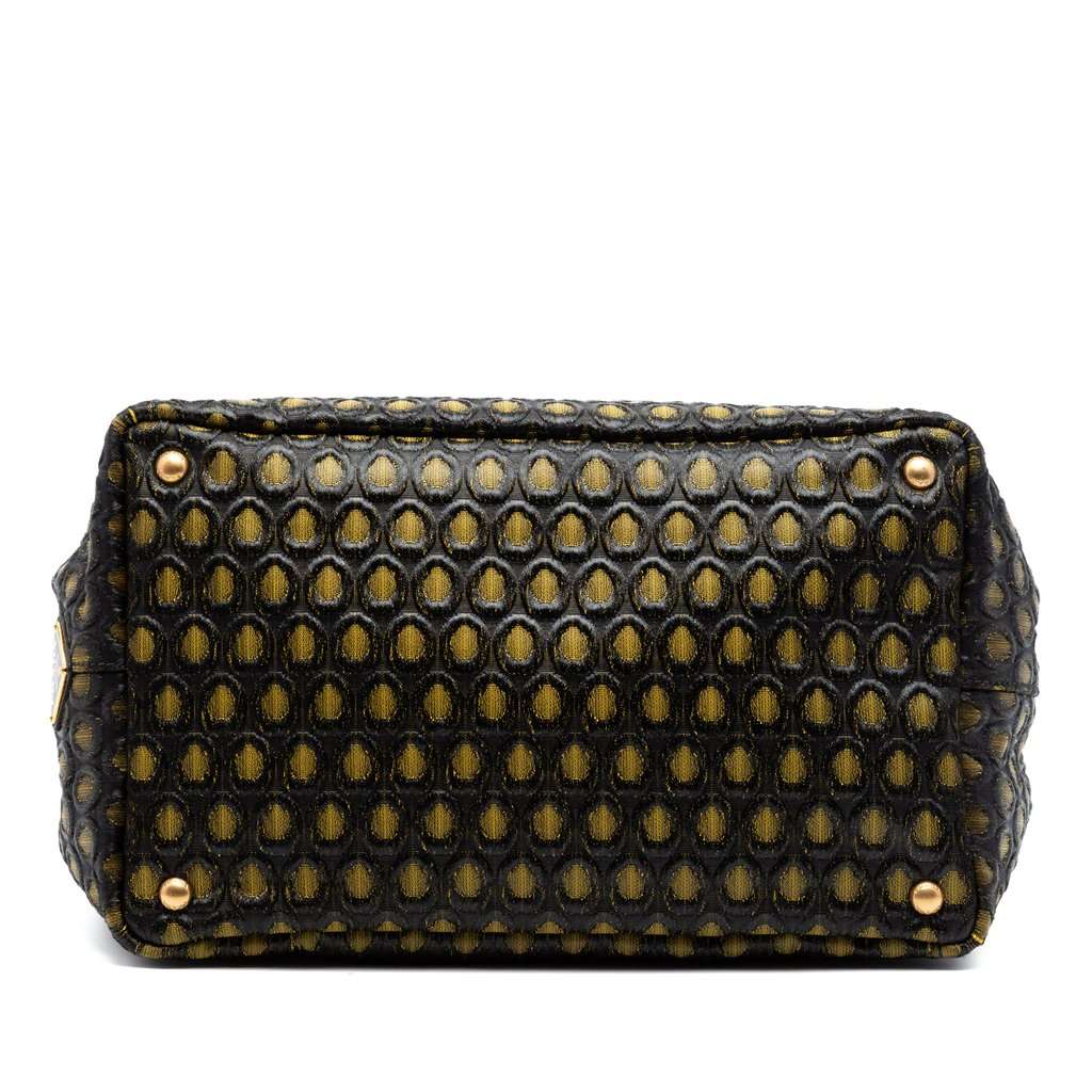 Prada Tessuto Broccato Canapa Tote Gold Very good condition - Inside View