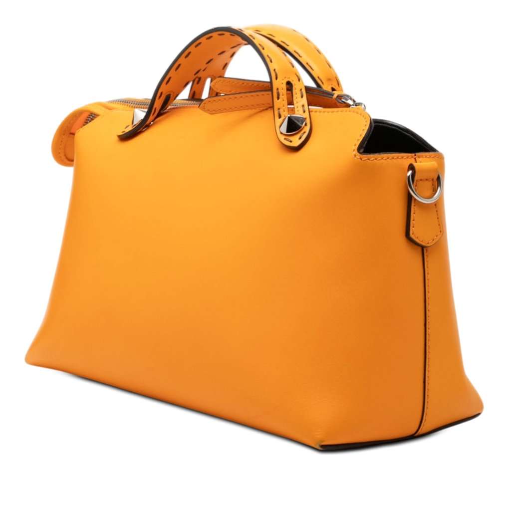 Fendi Medium Leather By The Way Satchel Orange Leather Very good condition - Back View