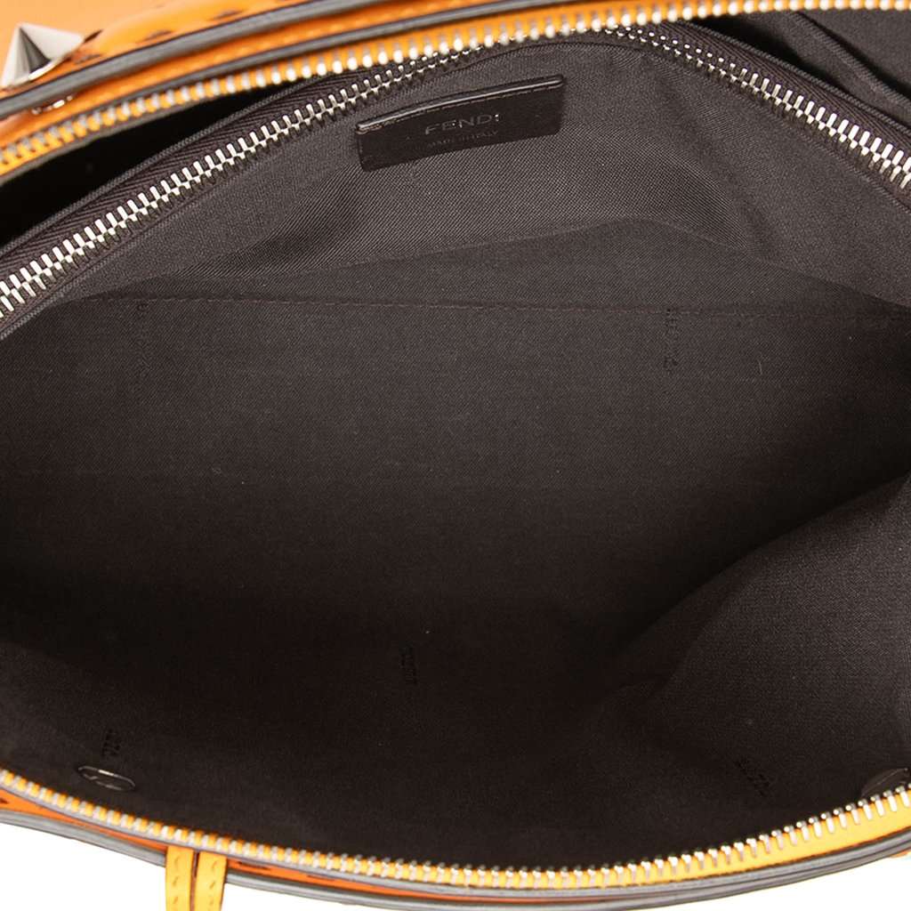 Fendi Medium Leather By The Way Satchel Orange Leather Very good condition - Model View