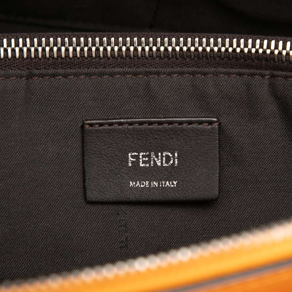 Fendi Medium Leather By The Way Satchel Orange Leather Very good condition - Box View