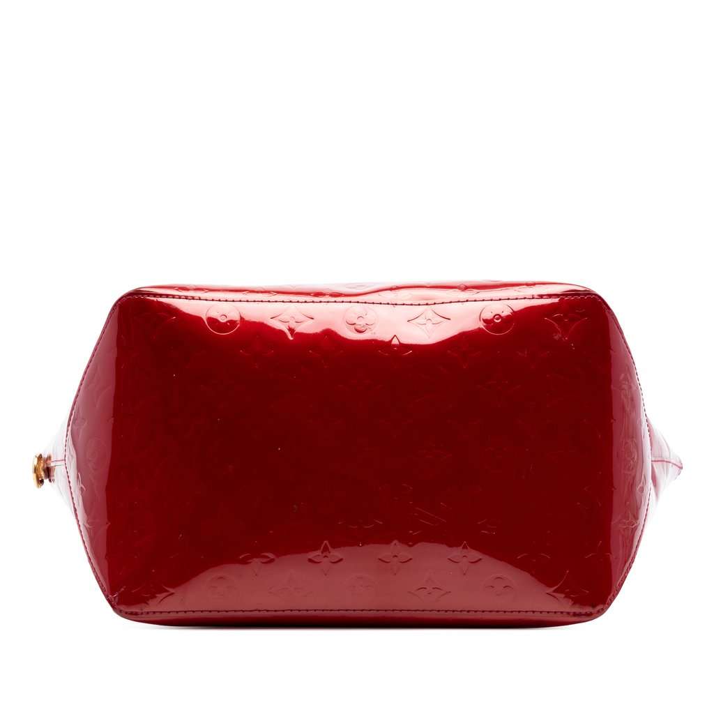 Louis Vuitton Monogram Vernis Bellevue GM Red Leather Very good - Inside View