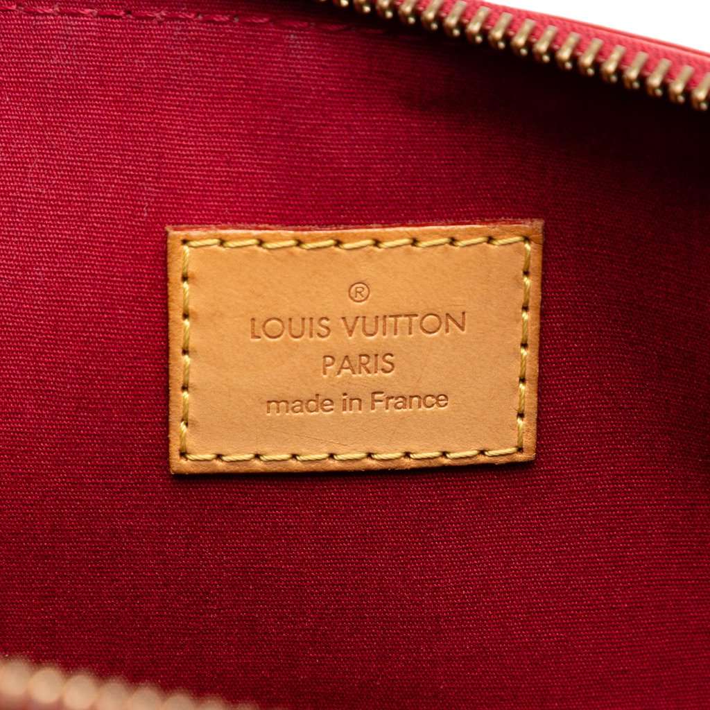 Louis Vuitton Monogram Vernis Bellevue GM Red Leather Very good - Box View