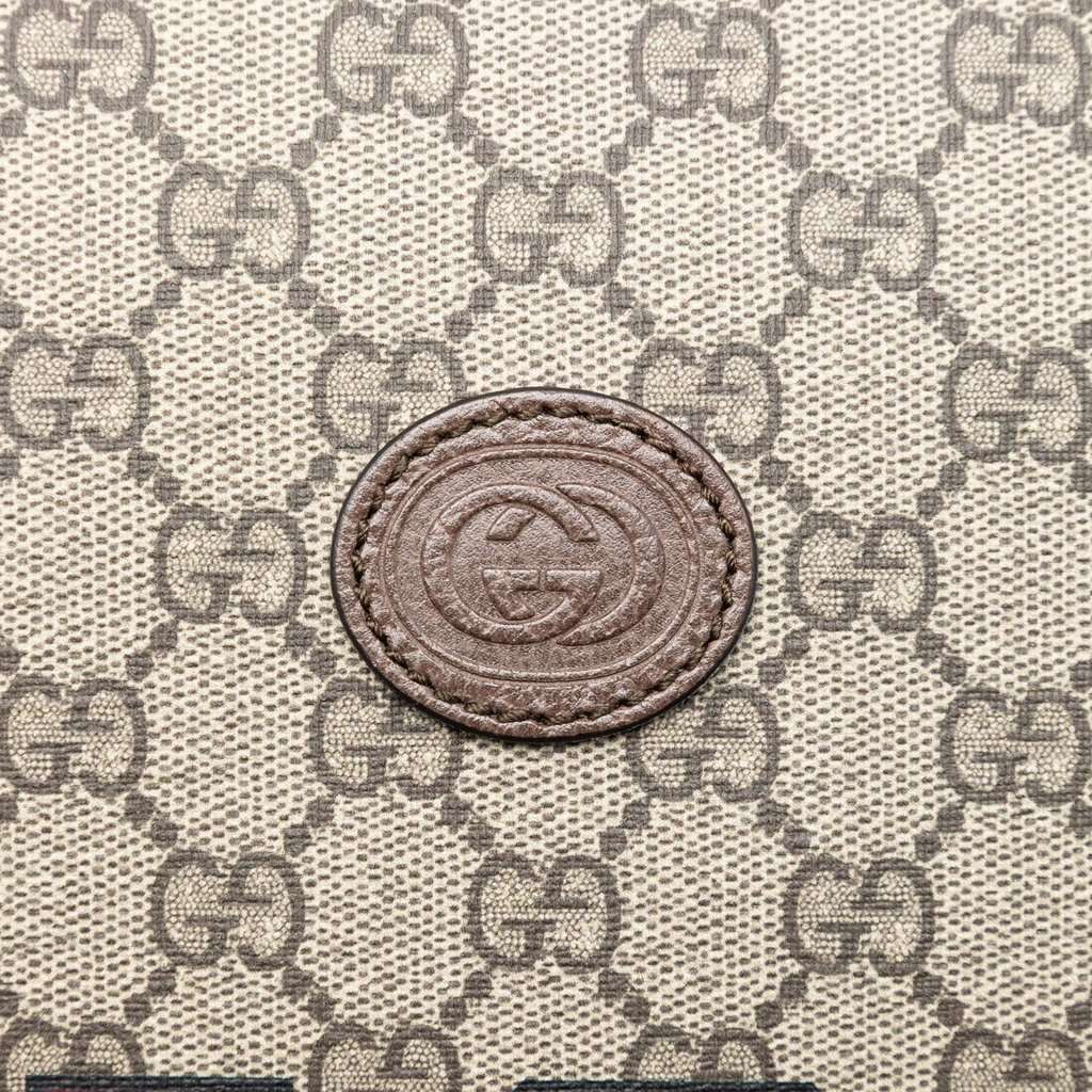 Gucci GG Supreme Web Tiger Satchel Beige Very good condition - Box View