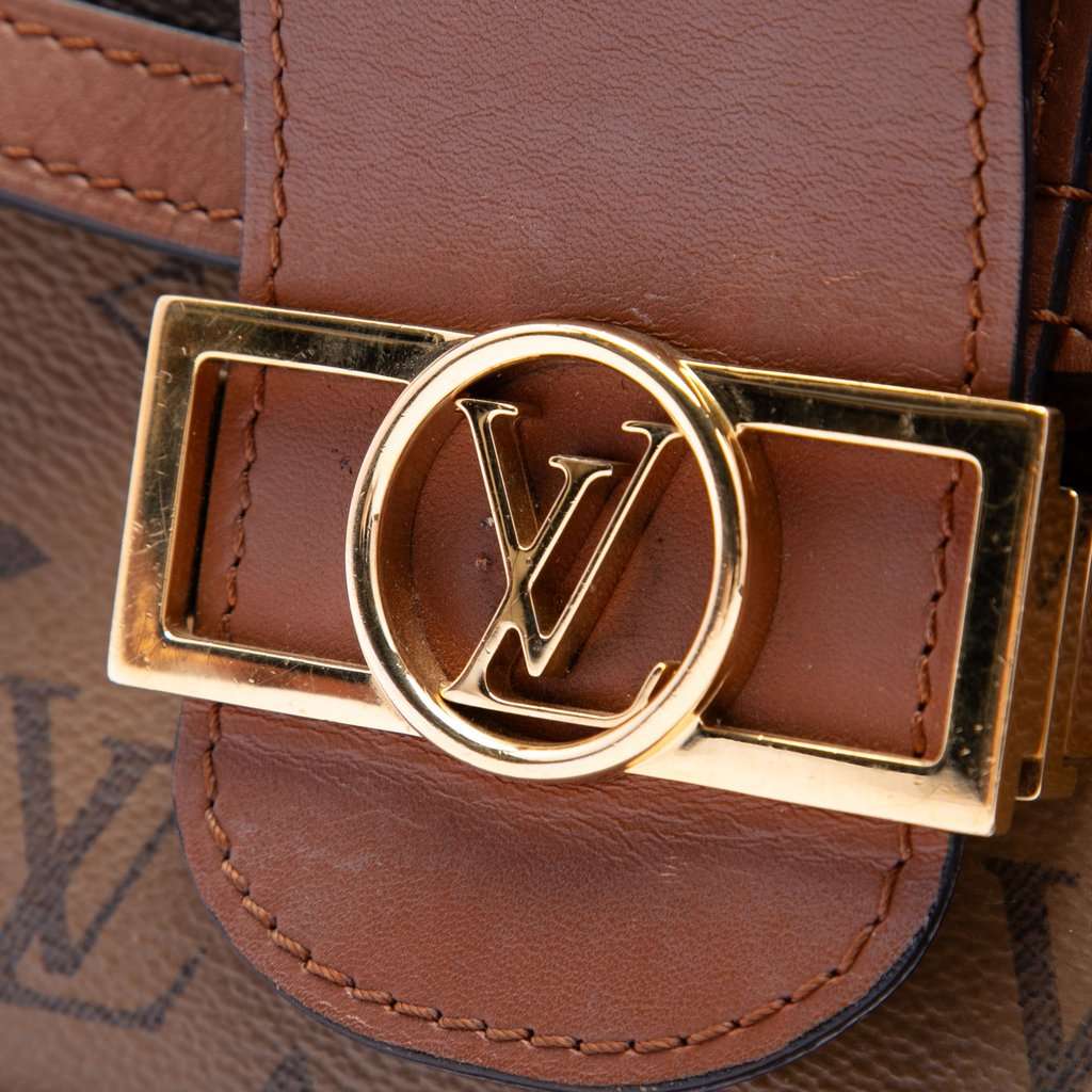 Louis Vuitton Monogram Reverse Dauphine MM Brown Very good - Box View
