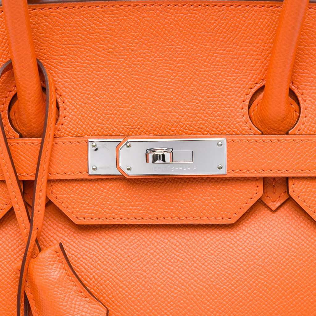 Hermès Epsom Birkin Retourne 35 Orange Leather Very good - Box View