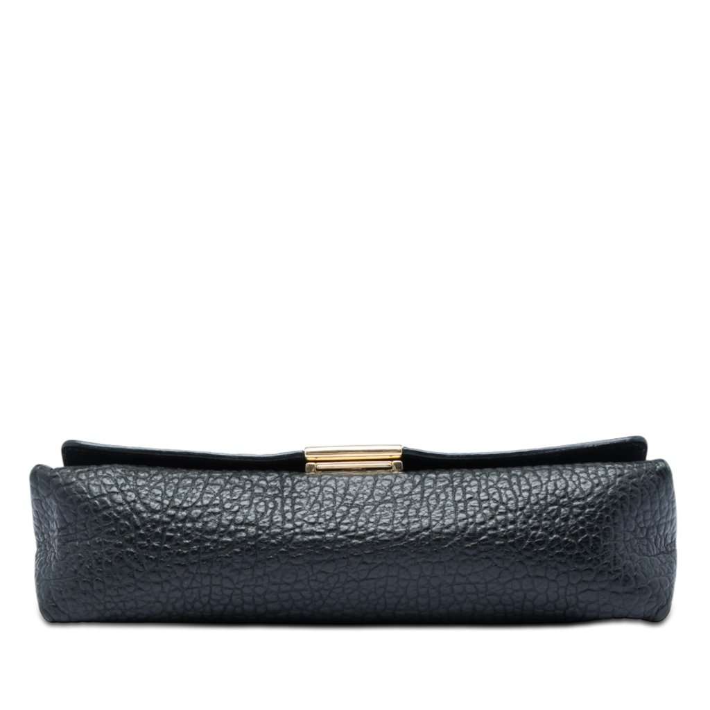Burberry Medium Grained Calfskin Mildenhall Crossbody Black Leather Very good condition - Inside View