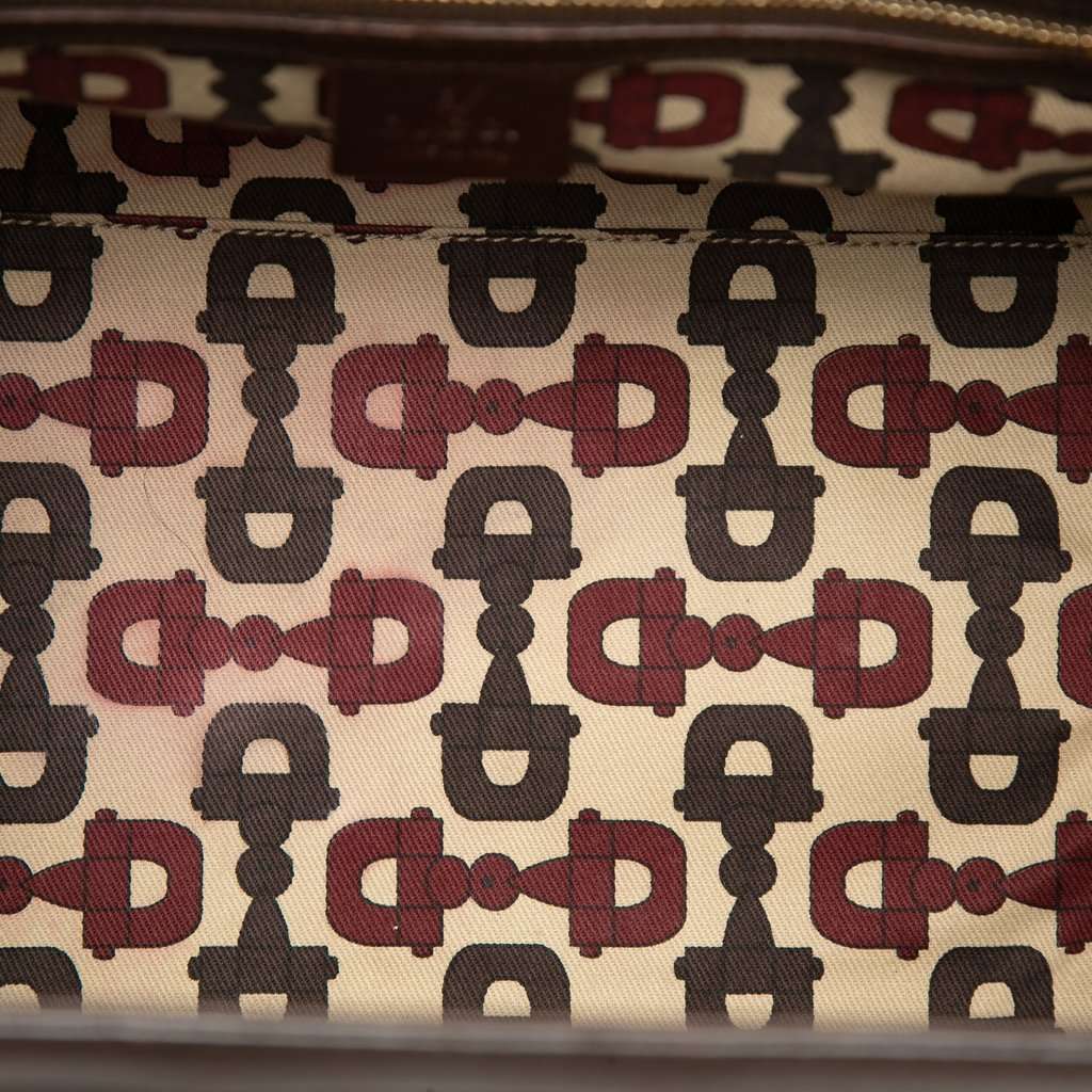 Gucci Guccissima Treasure Handbag Brown Leather Very good condition - Model View