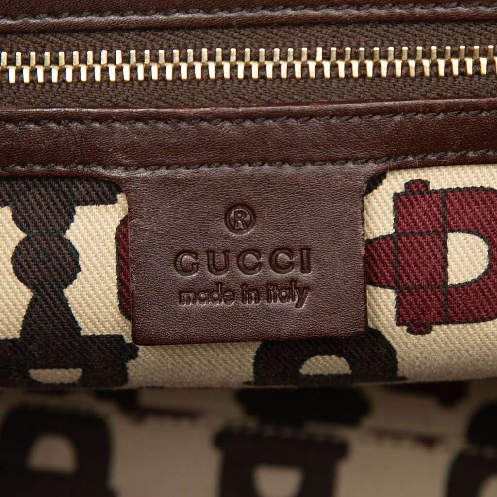 Gucci Guccissima Treasure Handbag Brown Leather Very good condition - Box View