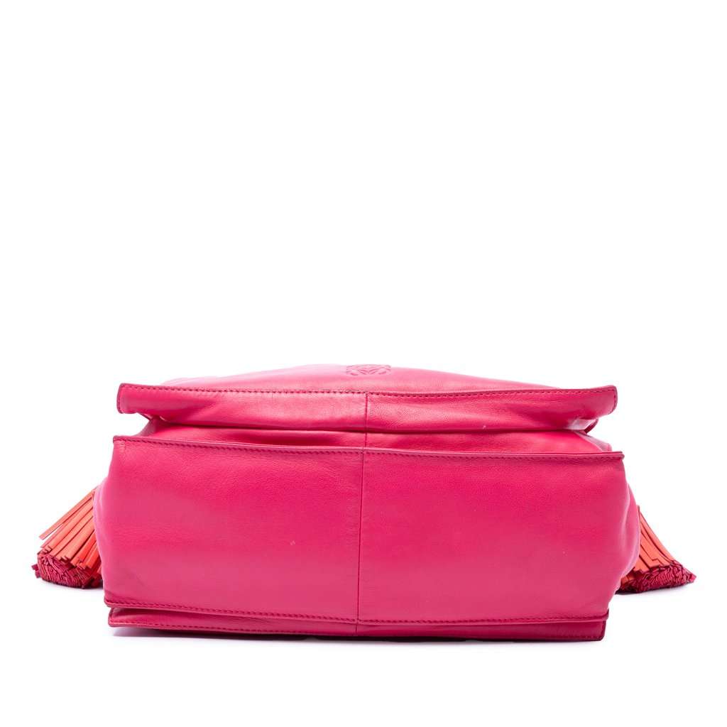 LOEWE Bicolor Nappa Flamenco Tassel 30 Crossbody Pink Leather Very good - Inside View