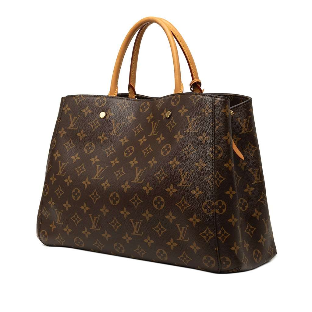 Louis Vuitton Monogram Montaigne GM Brown Very good - Back View