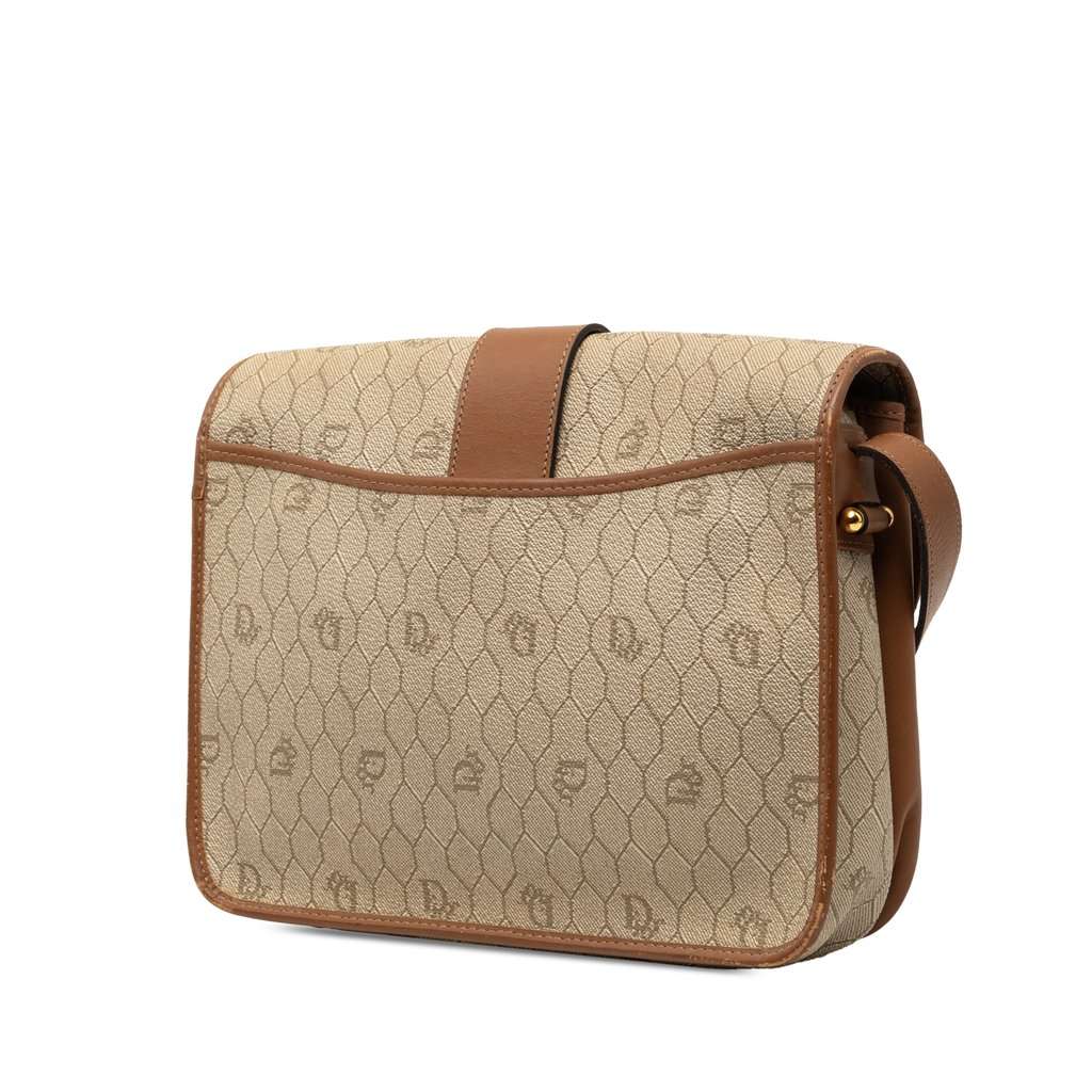 Dior Honeycomb Coated Canvas Crossbody Beige Very good condition - Back View