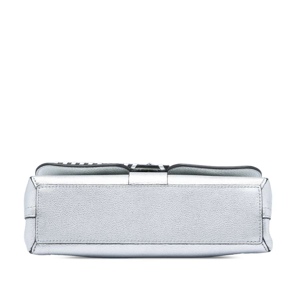 Louis Vuitton Metallic Cuir Plume Ecume Very Chain Bag Silver Leather Very good - Inside View