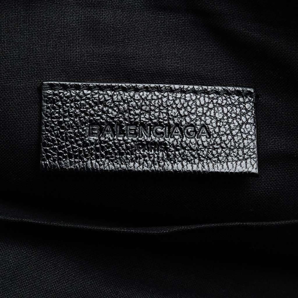 Balenciaga Goatskin Motocross Classic Metallic Edge Clutch Black Leather Very good condition - Box View