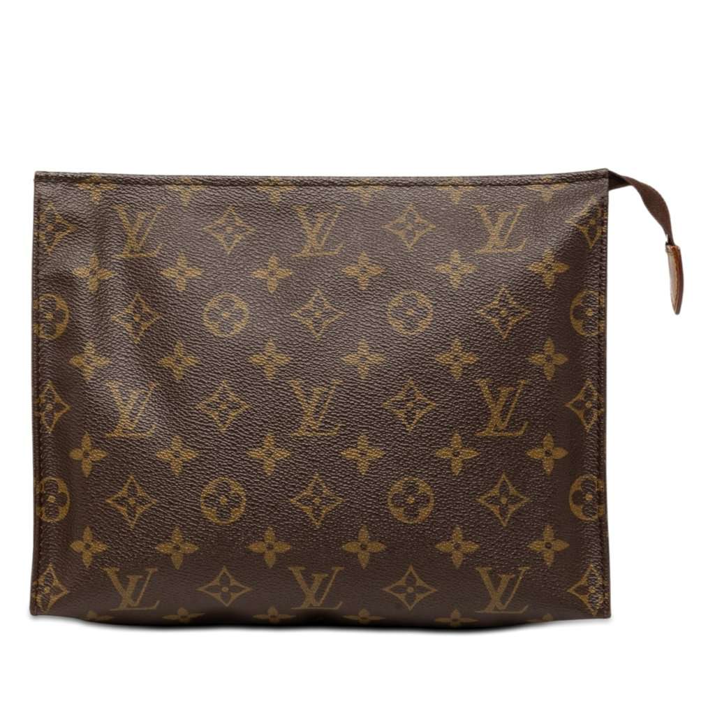 Louis Vuitton Monogram Toiletry Pouch 26 Brown Very good - Front View