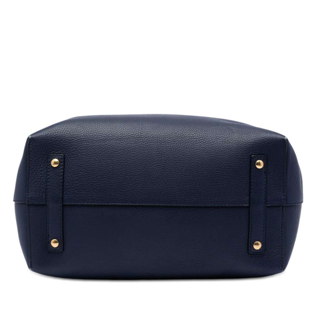Burberry Large Bicolor Leather Belt Bag Blue Leather Very good condition - Inside View