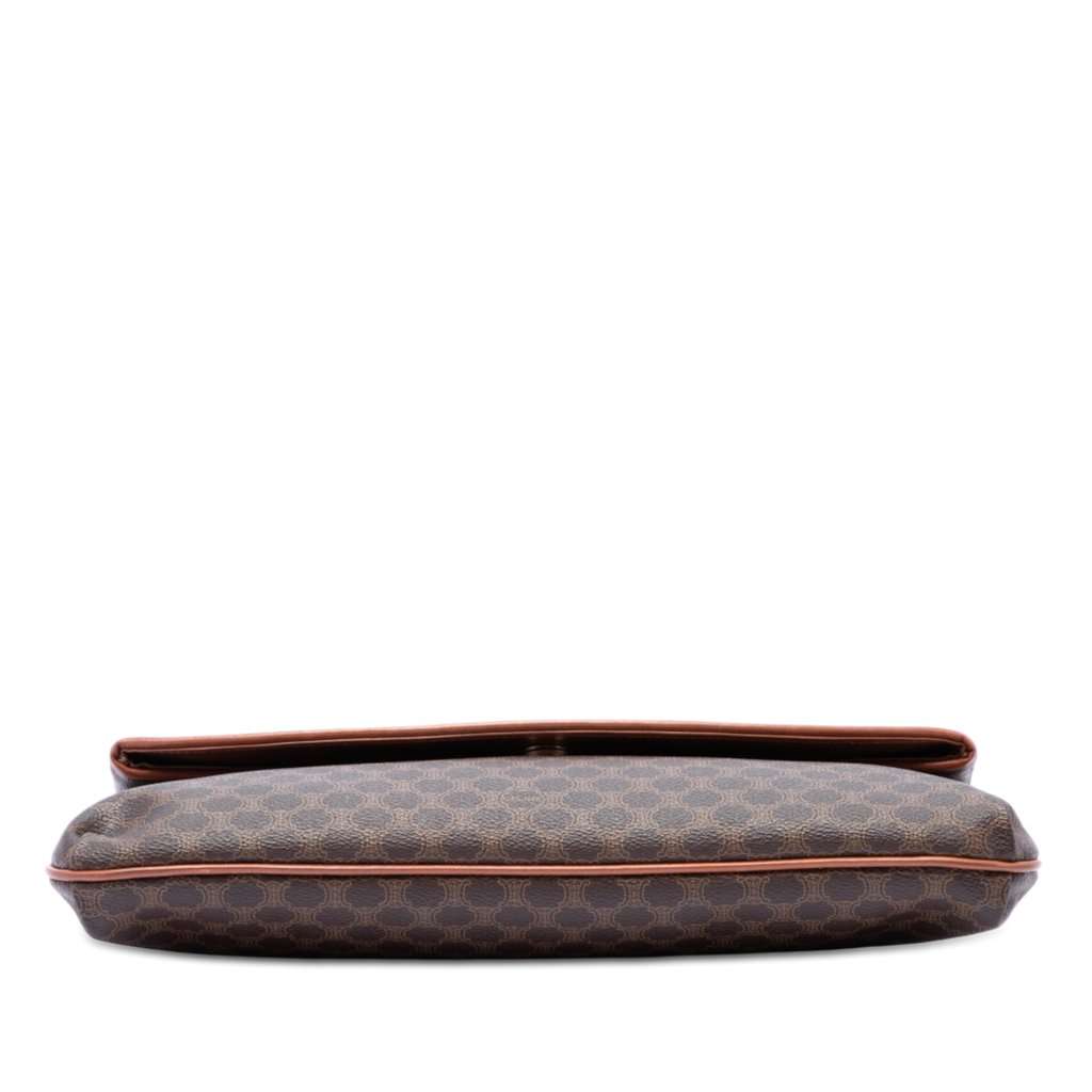 Celine Macadam Coated Canvas Clutch Brown Very good condition - Inside View