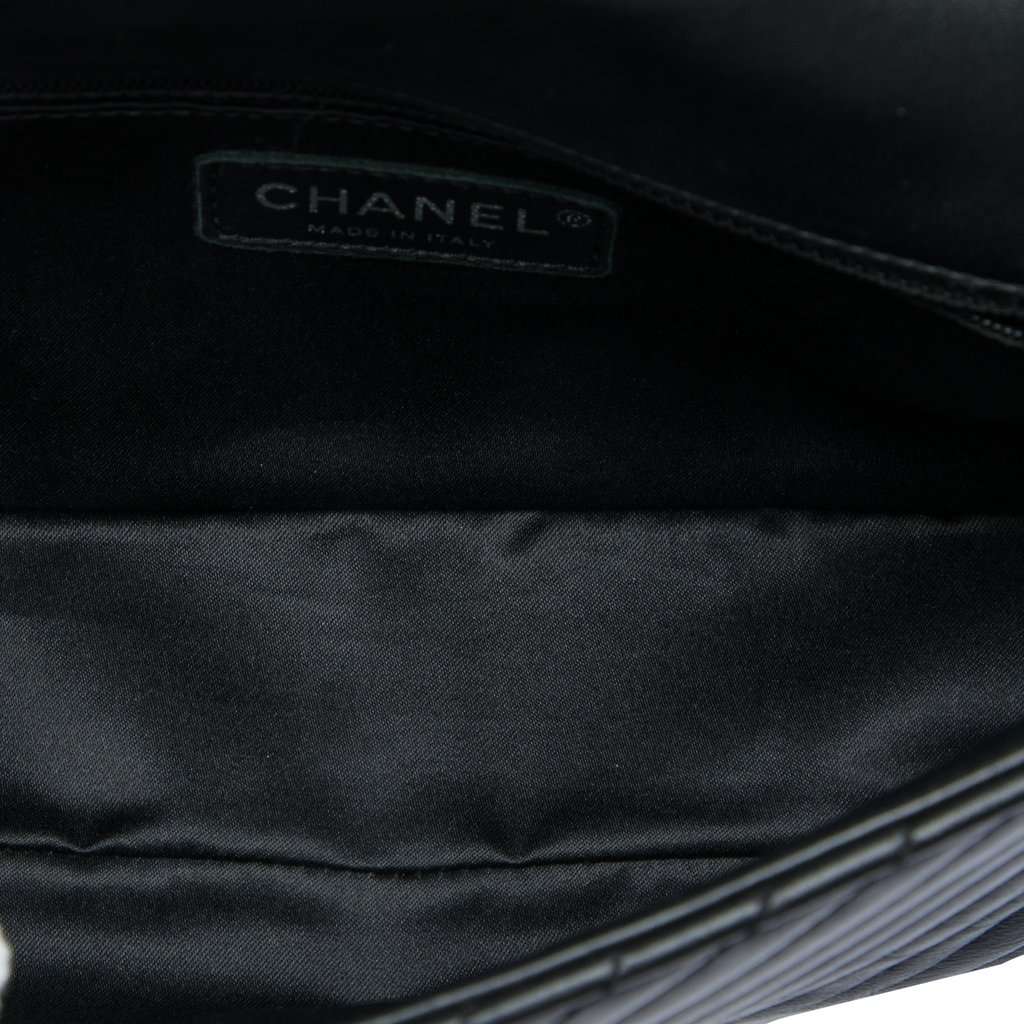 Chanel Small Lambskin CC Crossing Flap Black Leather Very good - Model View