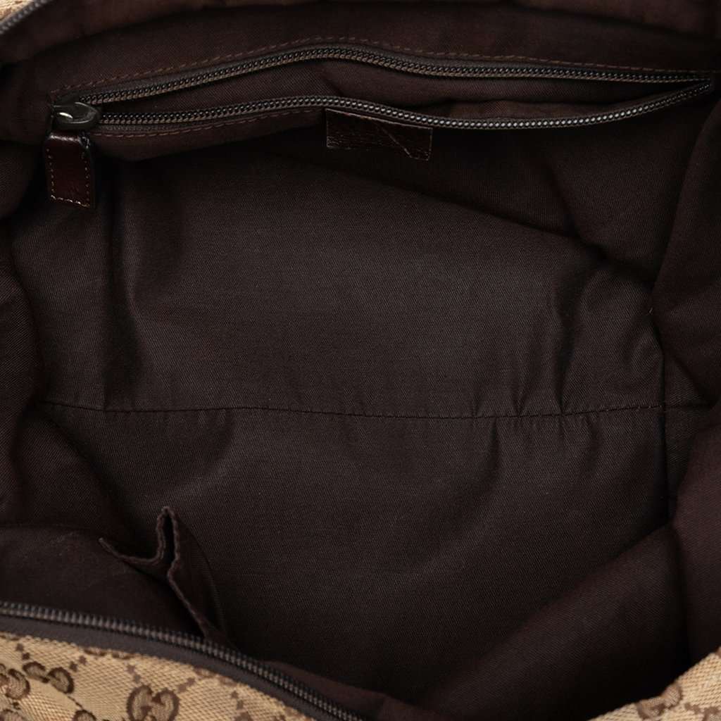 Gucci GG Canvas Web Tote Beige Very good condition - Model View