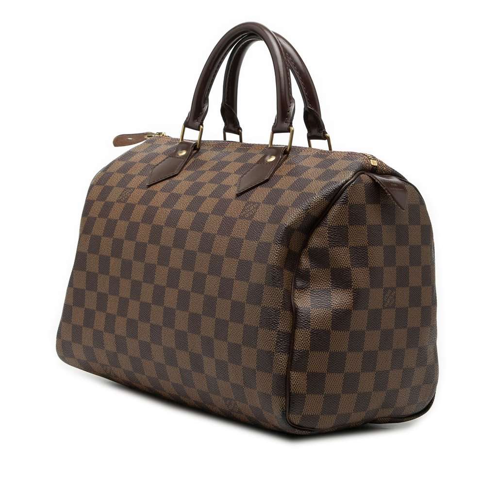 Louis Vuitton Damier Ebene Speedy 30 Brown Very good condition - Back View