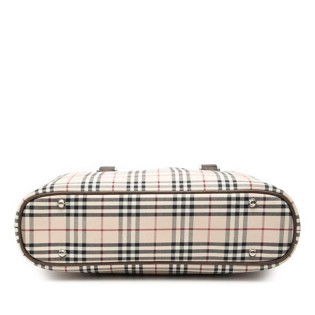 Burberry House Check Canvas Tote Beige Very good - Inside View
