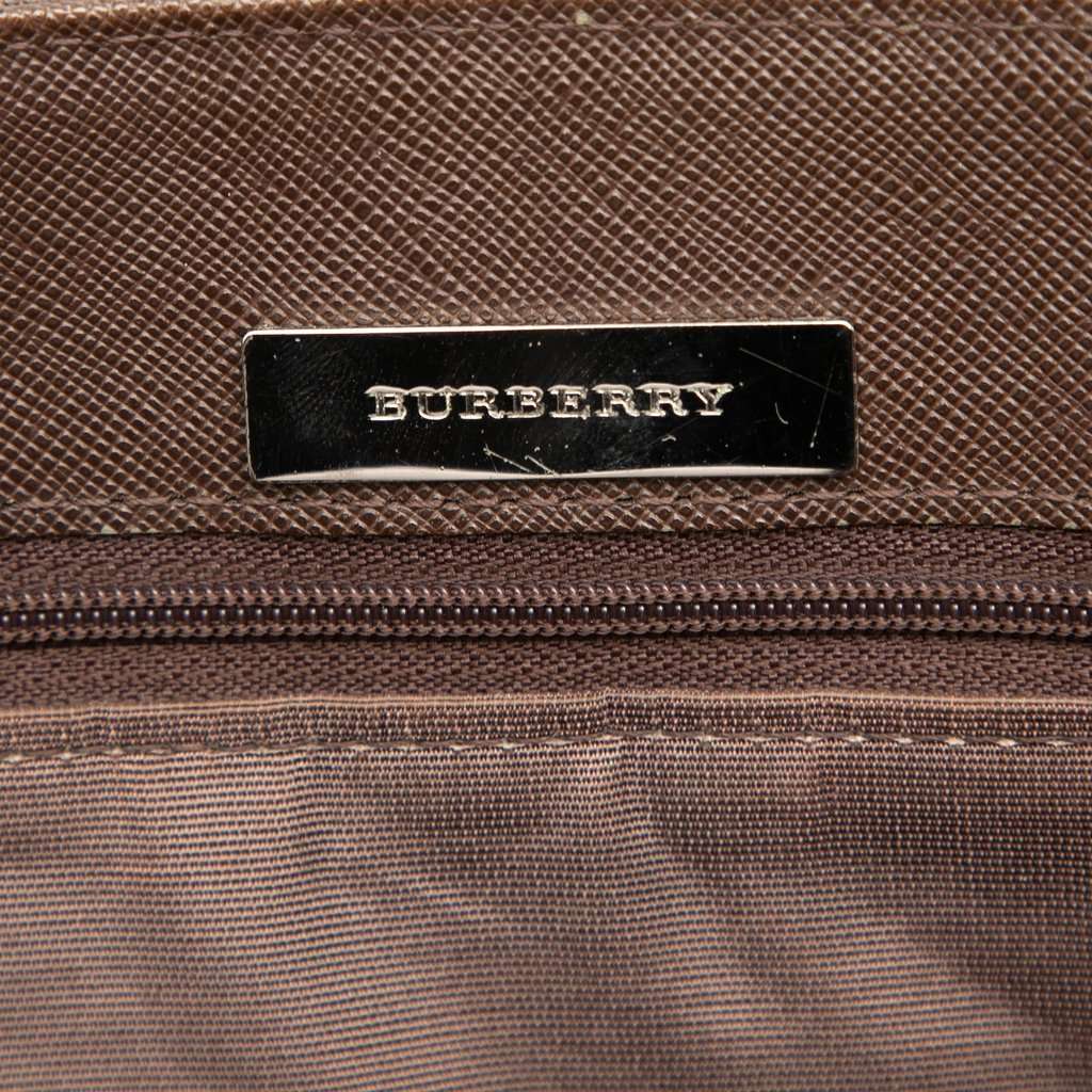 Burberry House Check Canvas Tote Beige Very good - Box View
