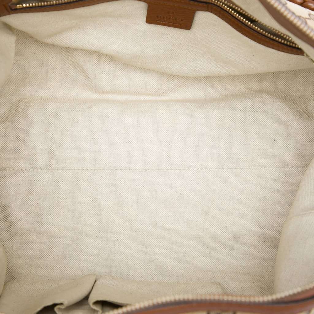 Gucci Medium GG Canvas Bella Shoulder Bag Beige Very good - Model View