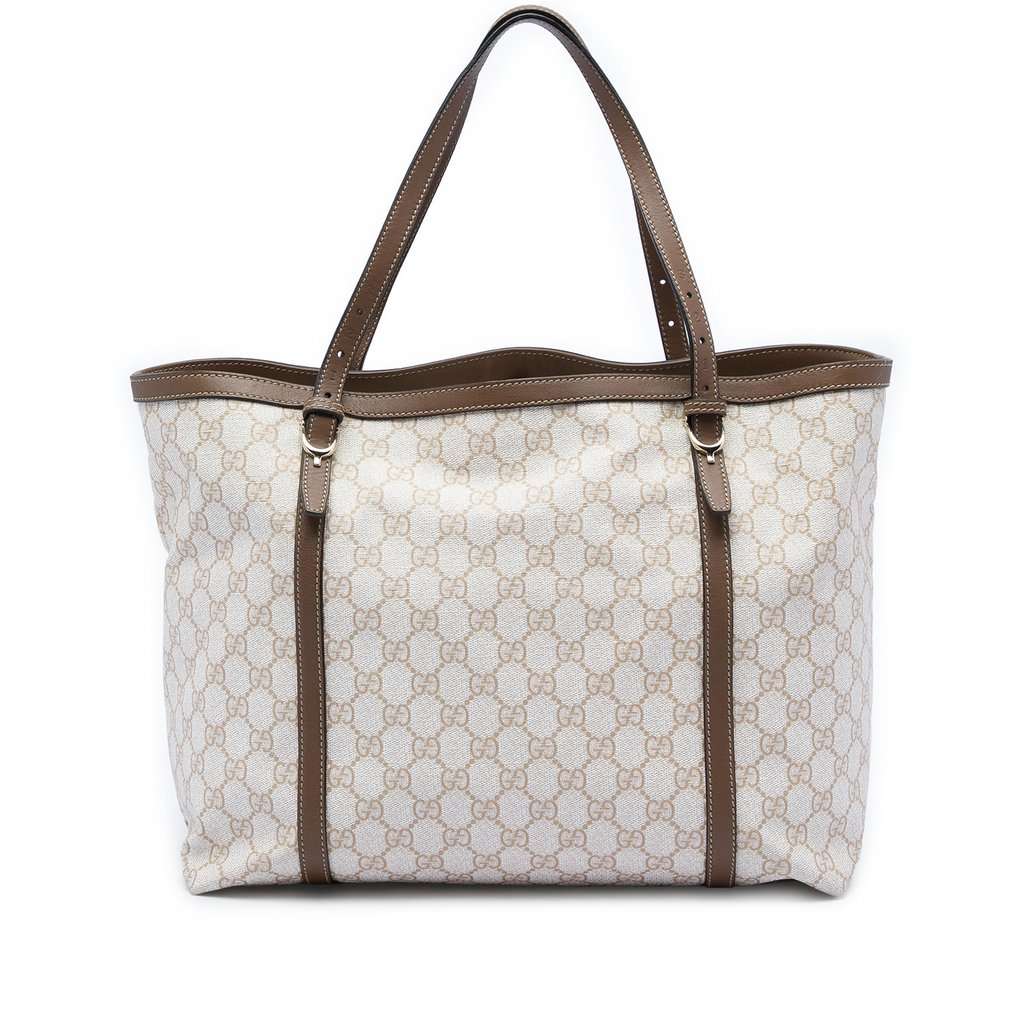 Gucci GG Supreme Nice Tote White Very good - Front View