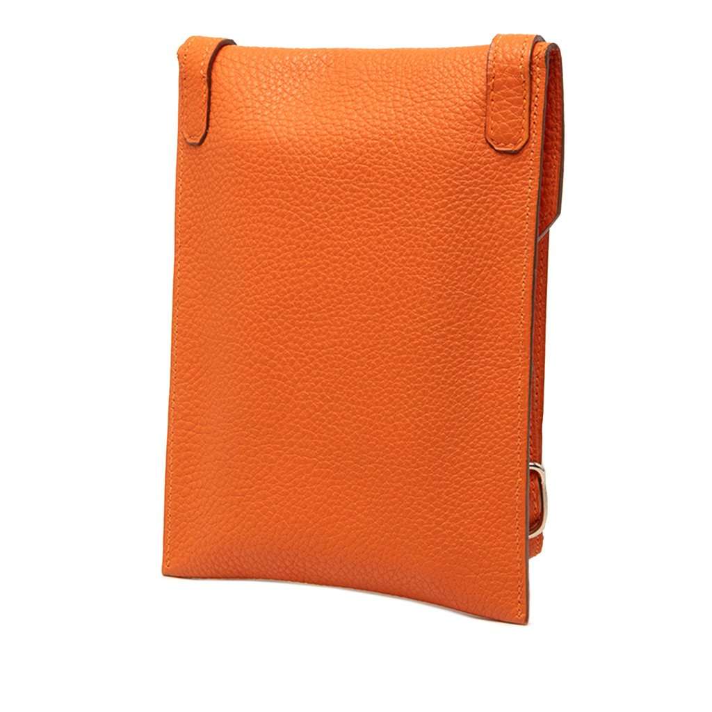 Hermès Togo Amelie Orange Leather Very good - Back View