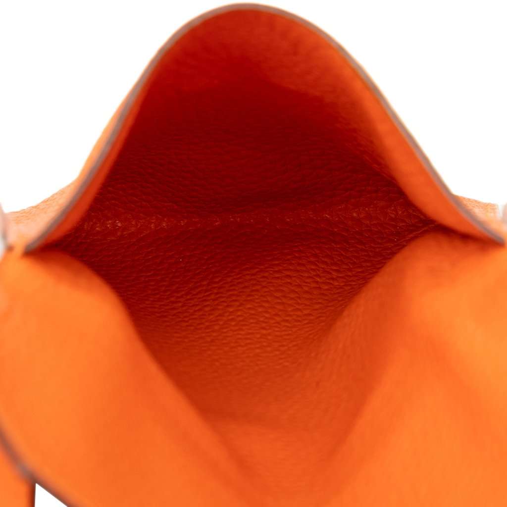 Hermès Togo Amelie Orange Leather Very good - Model View