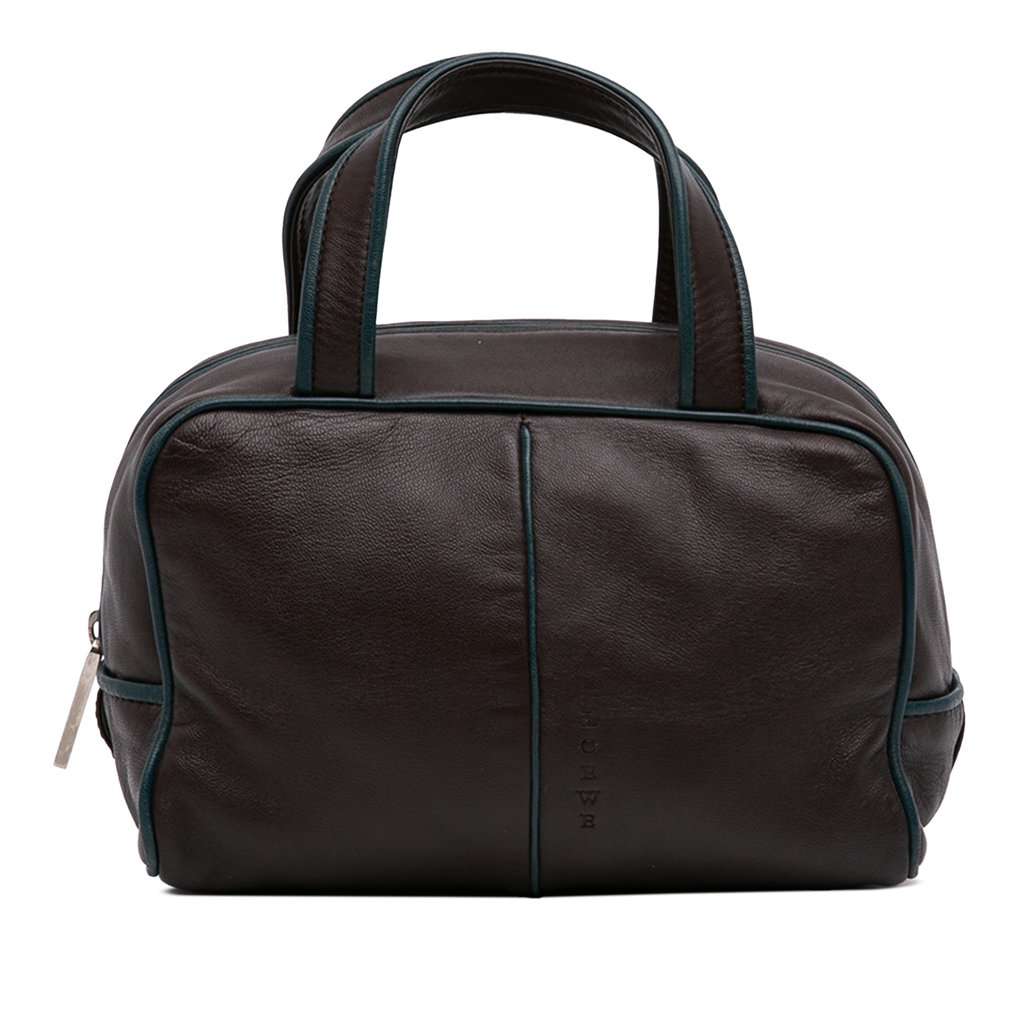 LOEWE Nappa Handbag Brown Leather Very good condition - Front View