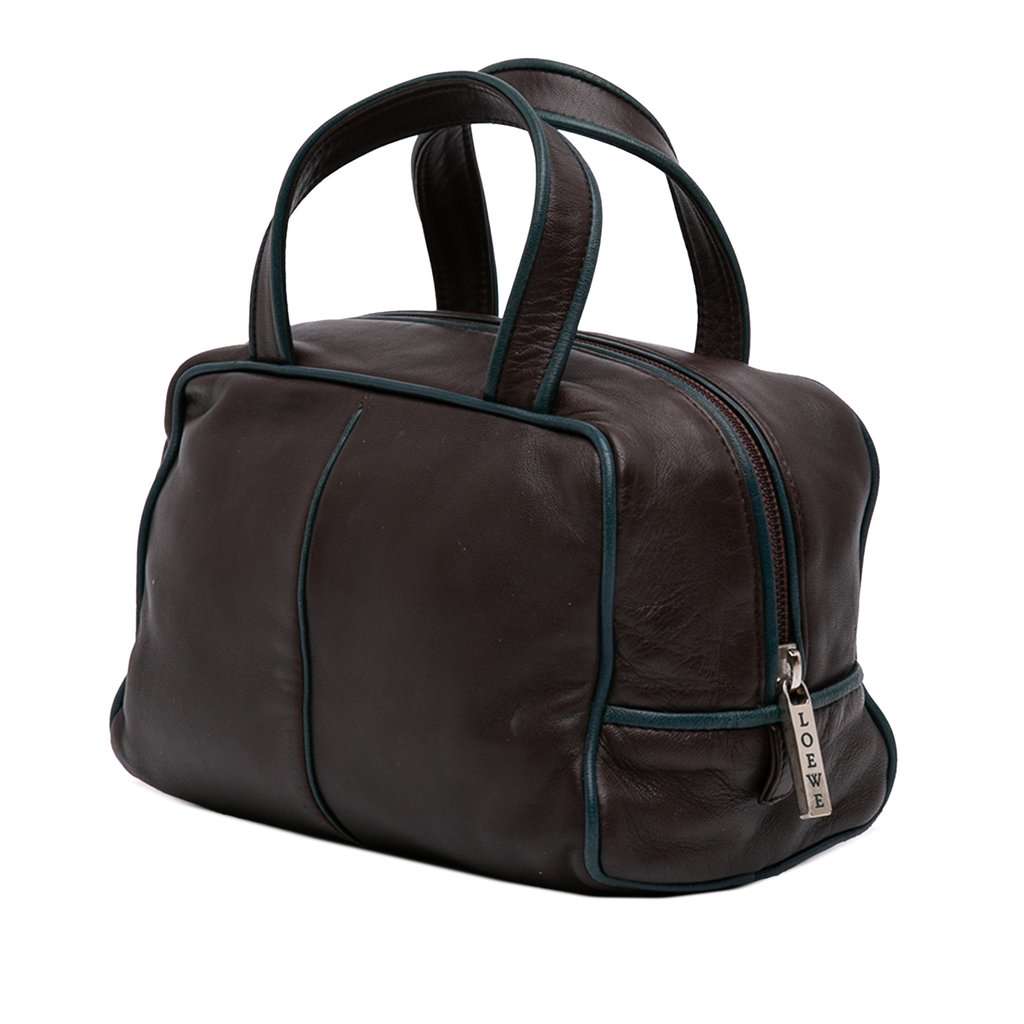 LOEWE Nappa Handbag Brown Leather Very good condition - Back View
