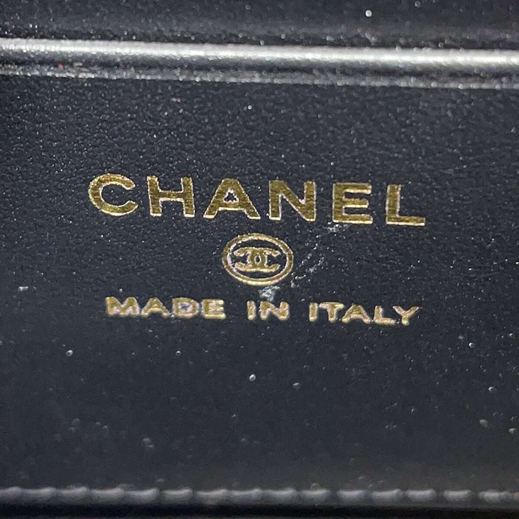 Chanel Extra Mini Quilted Caviar Coco Top Handle Bag Black Leather Very good condition - Box View