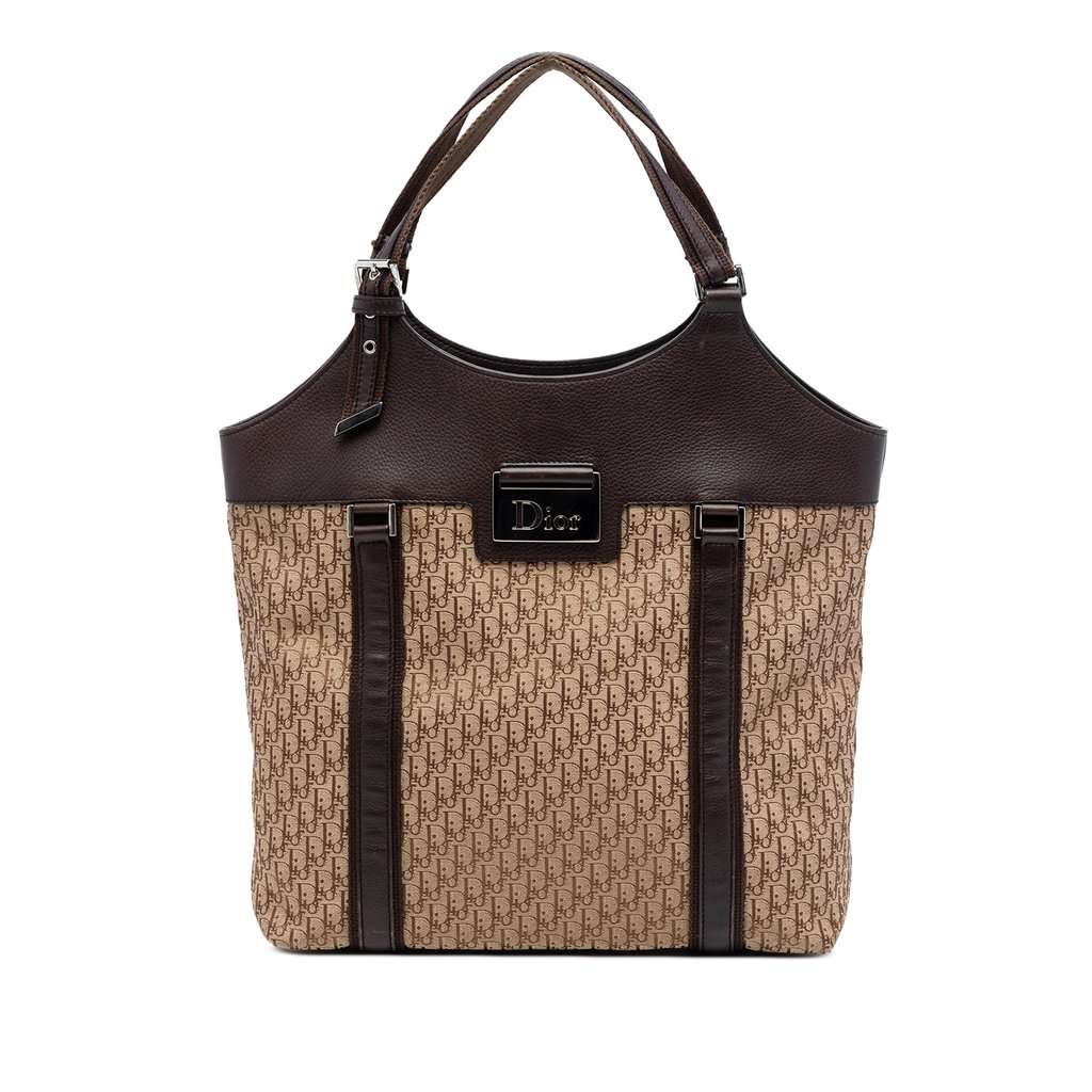 Dior Diorissimo Trotter Canvas Street Chic Tote Beige Very good condition - Front View