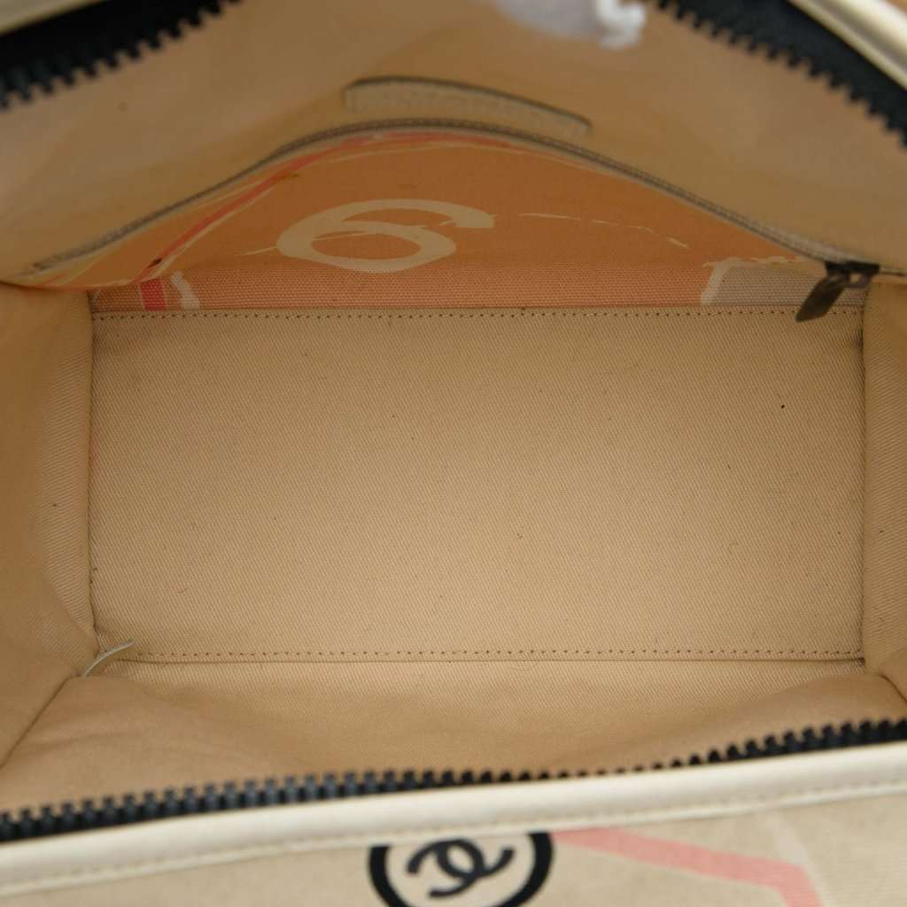 Chanel Canvas Eiffel Tower Handbag Beige Very good - Model View
