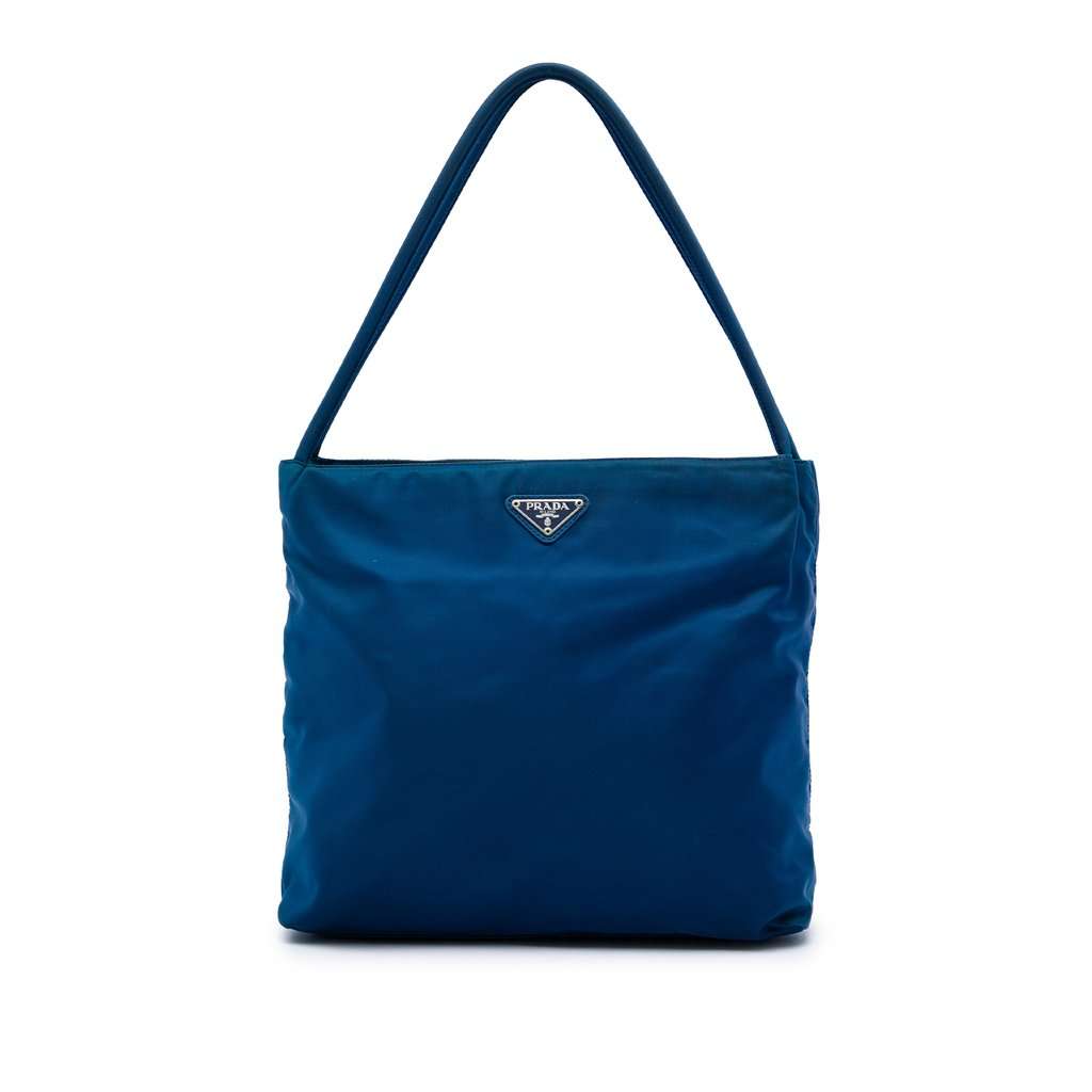 Prada Tessuto Tote Blue Very good - Front View