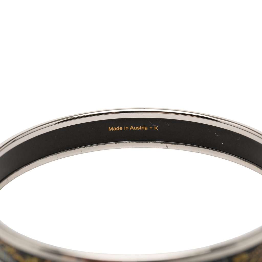 Hermès Narrow Qu Importe Le Flacon Enamel Bangle 62 Black Very good condition - Model View