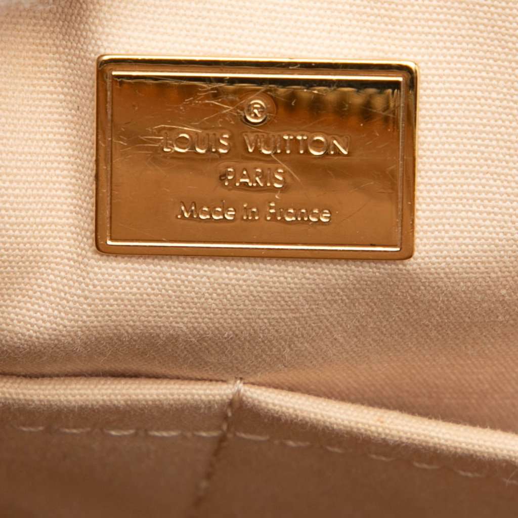 Louis Vuitton Monogram Vernis Santa Monica Beige Leather Very good condition - Box View
