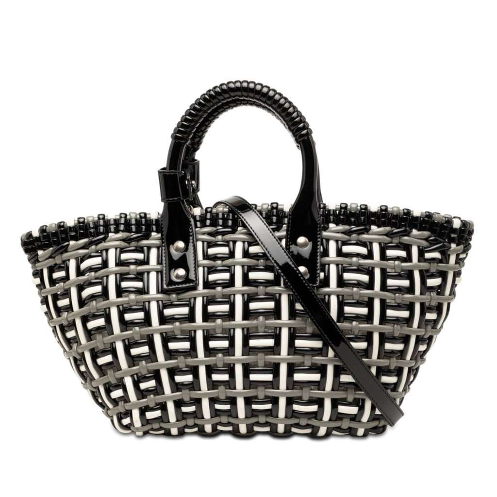 Balenciaga Faux Leather Bistro Basket Bag XS MultiColor Very good condition - Front View