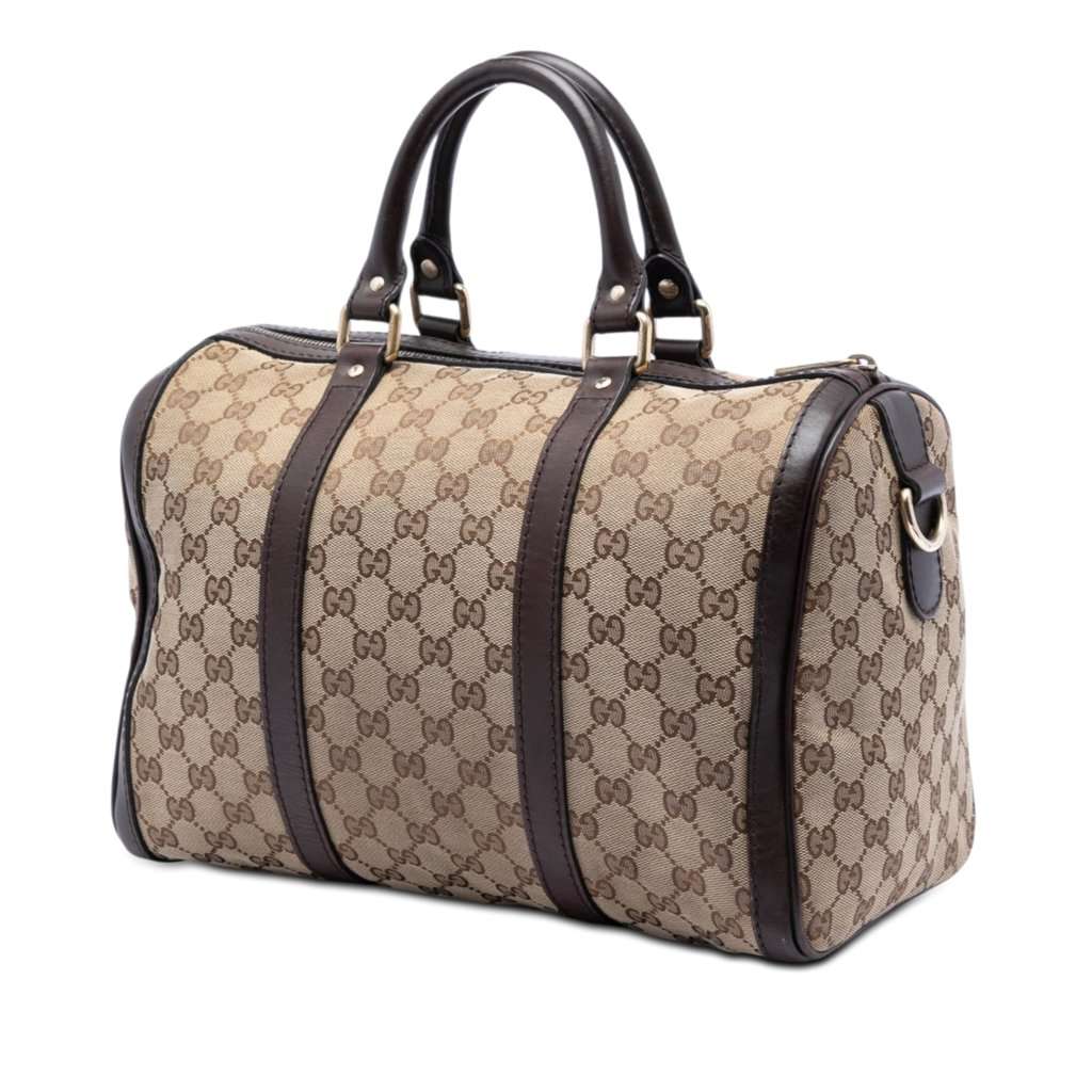 Gucci Medium GG Canvas Joy Boston Bag Beige Very good condition - Back View