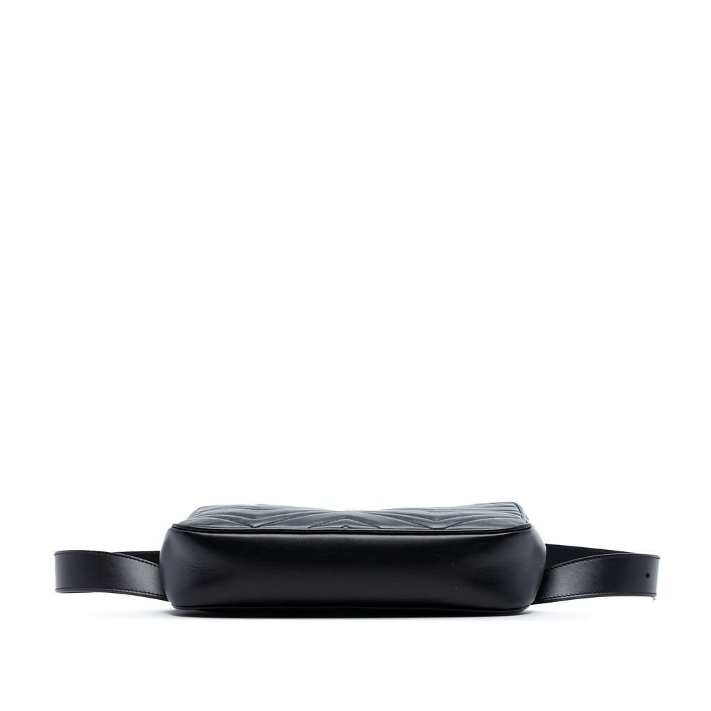 Gucci GG Marmont Square Matelasse Leather Belt Bag Black Leather Very good condition - Inside View