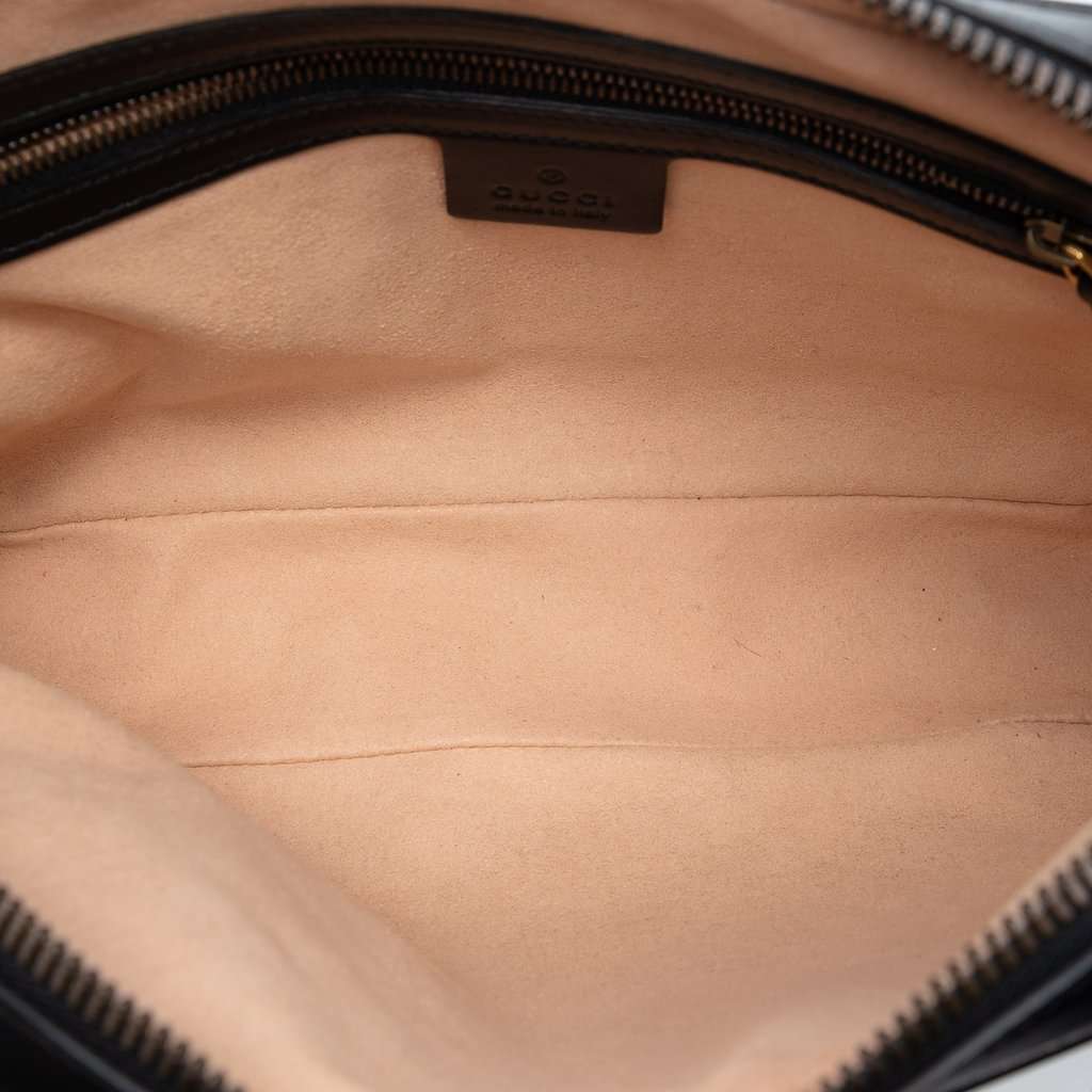 Gucci GG Marmont Square Matelasse Leather Belt Bag Black Leather Very good condition - Model View