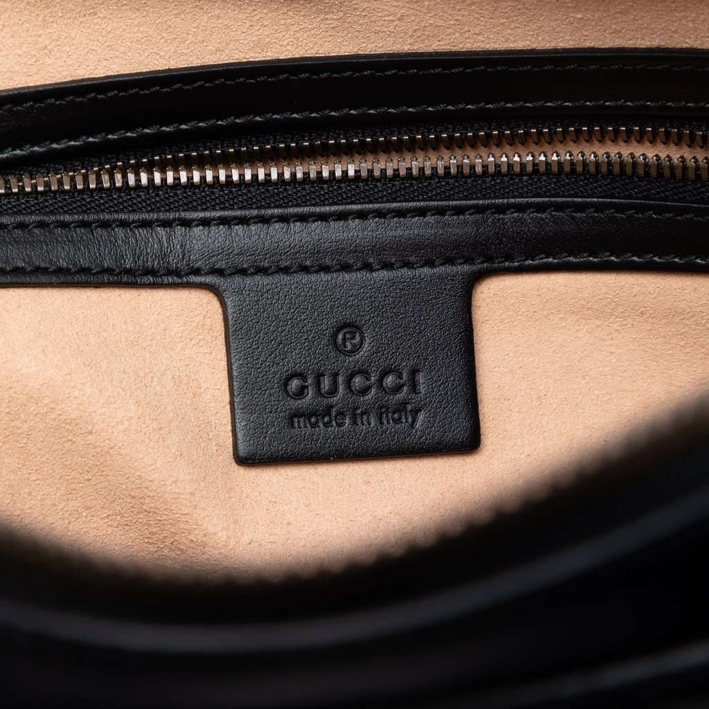 Gucci GG Marmont Square Matelasse Leather Belt Bag Black Leather Very good condition - Box View